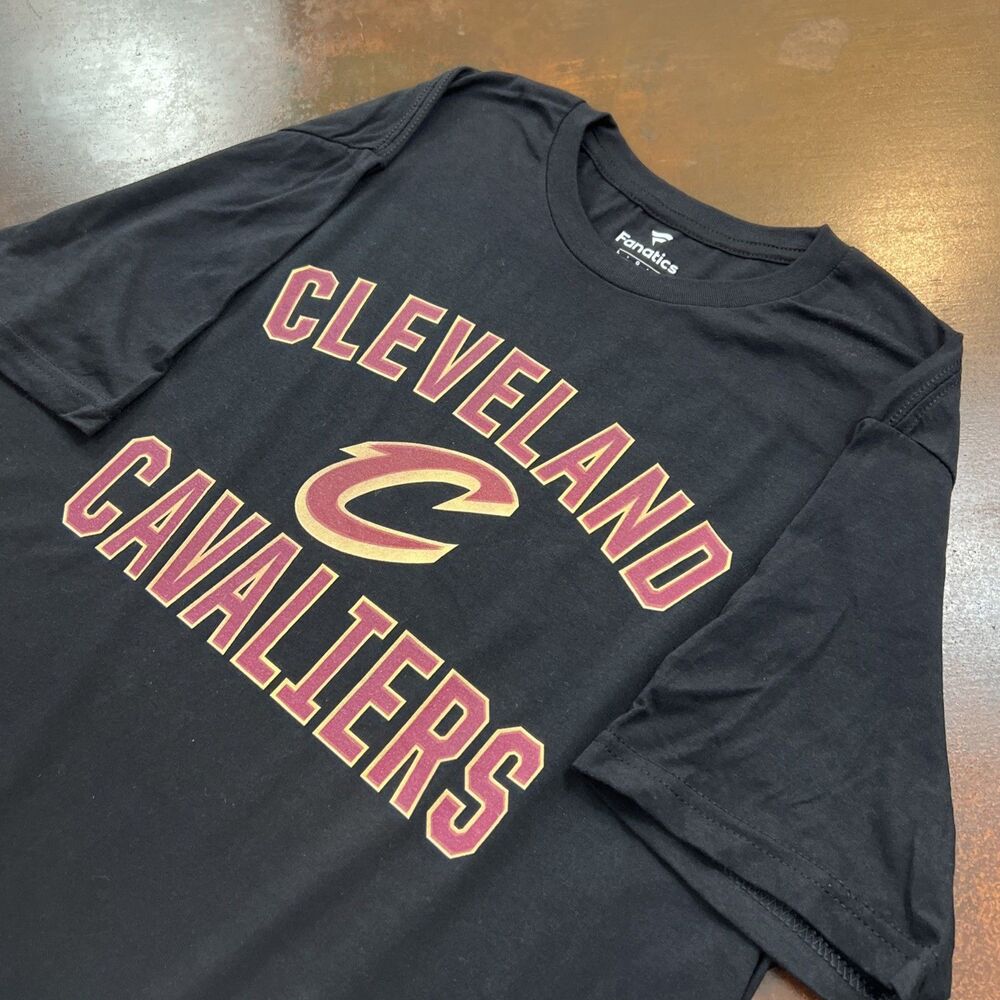 Cleveland Cavaliers NBA Basketball T-Shirt Men's L Fanatics Black Sportswear tee